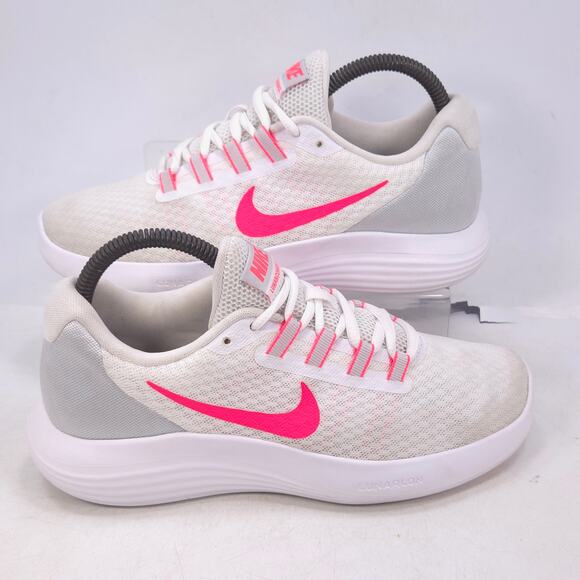Nike Lunarconverge Athletic Training Shoe Womens Size 7 852469-101 White Pink - Picture 6 of 10